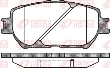 Remsa 0884.00 - Brake Pad Set, disc brake autospares.lv