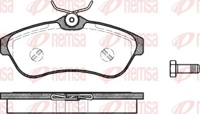 Remsa 0880.00 - Brake Pad Set, disc brake autospares.lv