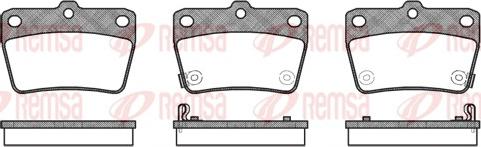 Remsa 0839.02 - Brake Pad Set, disc brake autospares.lv