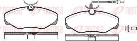 Remsa 0834.01 - Brake Pad Set, disc brake autospares.lv