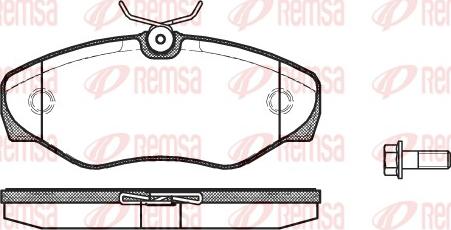 Remsa 0834.10 - Brake Pad Set, disc brake autospares.lv