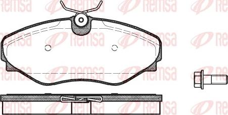 Remsa 0834.20 - Brake Pad Set, disc brake autospares.lv