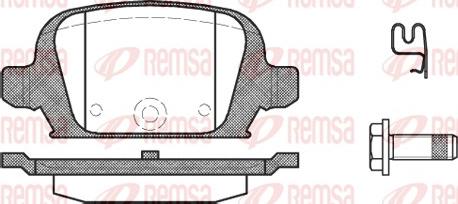 Remsa 0835.02 - Brake Pad Set, disc brake autospares.lv