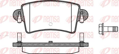 Remsa 0833.00 - Brake Pad Set, disc brake autospares.lv