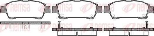 Remsa 0820.02 - Brake Pad Set, disc brake autospares.lv