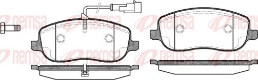 Remsa 0879.31 - Brake Pad Set, disc brake autospares.lv