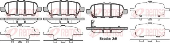 Remsa 0876.41 - Brake Pad Set, disc brake autospares.lv