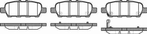 Remsa 876 01 - Brake Pad Set, disc brake autospares.lv