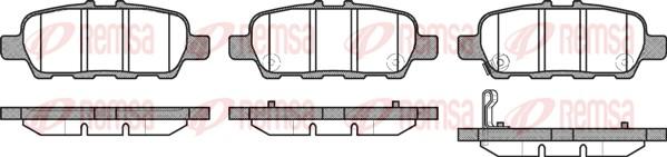 Remsa 0876.31 - Brake Pad Set, disc brake autospares.lv