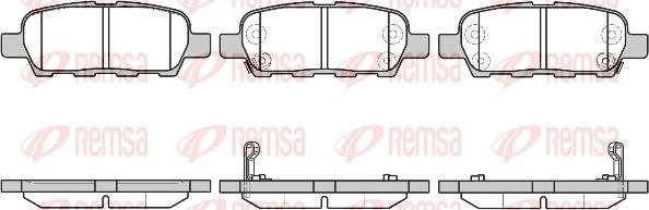 Remsa 0876.29 - Brake Pad Set, disc brake autospares.lv