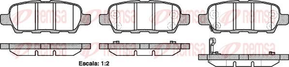 Remsa 0876.21 - Brake Pad Set, disc brake autospares.lv