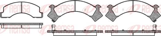 Remsa 0394.00 - Brake Pad Set, disc brake autospares.lv