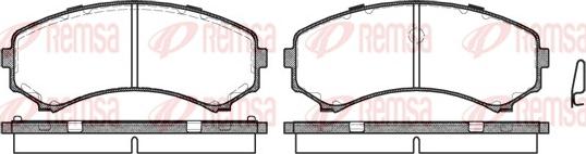 Remsa 0396.00 - Brake Pad Set, disc brake autospares.lv