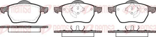 Remsa 0390.40 - Brake Pad Set, disc brake autospares.lv