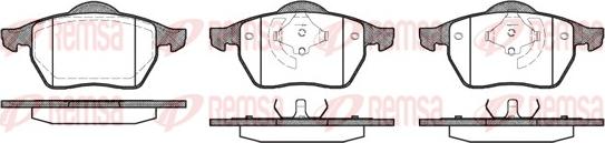 Remsa 0390.01 - Brake Pad Set, disc brake autospares.lv