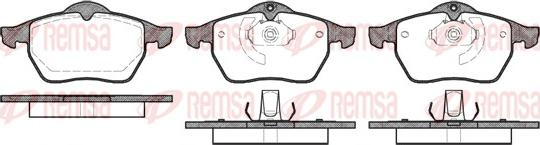 Remsa 0390.10 - Brake Pad Set, disc brake autospares.lv