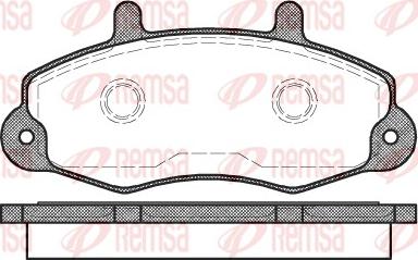 Remsa 0391.00 - Brake Pad Set, disc brake autospares.lv