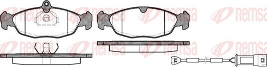 Remsa 0393.02 - Brake Pad Set, disc brake autospares.lv