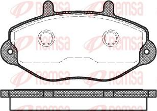 Remsa 0392.00 - Brake Pad Set, disc brake autospares.lv