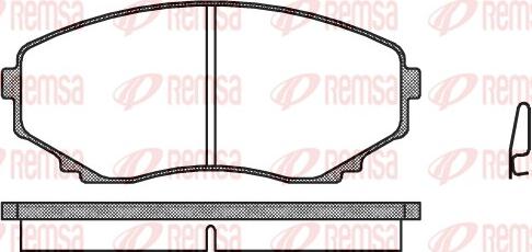 Remsa 0397.00 - Brake Pad Set, disc brake autospares.lv