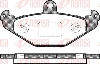 Remsa 0345.20 - Brake Pad Set, disc brake autospares.lv