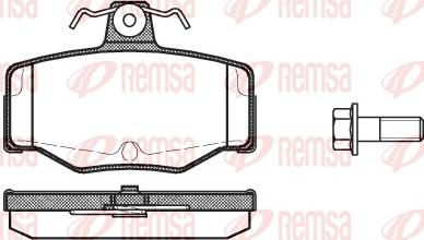 Remsa 0343.00 - Brake Pad Set, disc brake autospares.lv