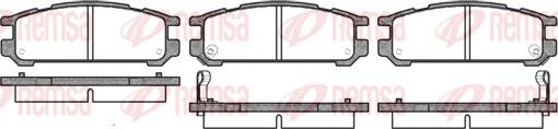 Remsa 0342.02 - Brake Pad Set, disc brake autospares.lv