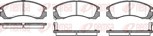 Remsa 0354.02 - Brake Pad Set, disc brake autospares.lv