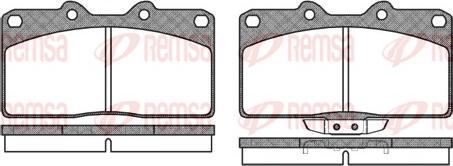 Remsa 0355.02 - Brake Pad Set, disc brake autospares.lv