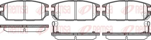 Remsa 0356.12 - Brake Pad Set, disc brake autospares.lv