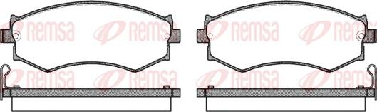 Remsa 0350.04 - Brake Pad Set, disc brake autospares.lv