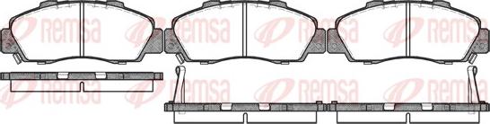 Remsa 0351.02 - Brake Pad Set, disc brake autospares.lv