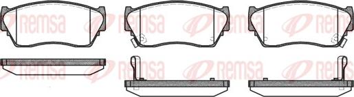 Remsa 0364.02 - Brake Pad Set, disc brake autospares.lv