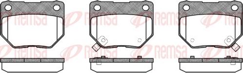 Remsa 0365.02 - Brake Pad Set, disc brake autospares.lv