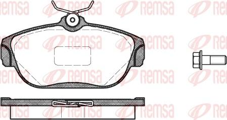 Remsa 0368.00 - Brake Pad Set, disc brake autospares.lv