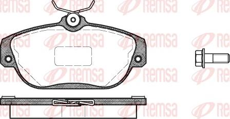 Remsa 0368.10 - Brake Pad Set, disc brake autospares.lv