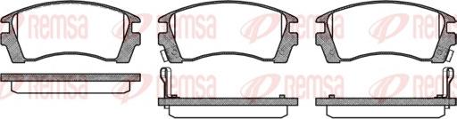 Remsa 0363.02 - Brake Pad Set, disc brake autospares.lv