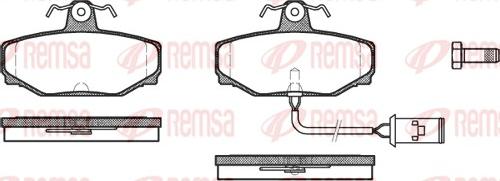Remsa 0304.02 - Brake Pad Set, disc brake autospares.lv