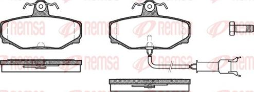 Remsa 0304.12 - Brake Pad Set, disc brake autospares.lv