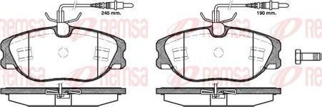 Remsa 0305.44 - Brake Pad Set, disc brake autospares.lv
