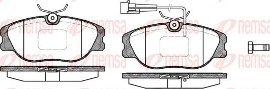 Remsa 0305.12 - Brake Pad Set, disc brake autospares.lv