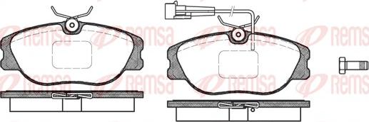 Remsa 0305.31 - Brake Pad Set, disc brake autospares.lv