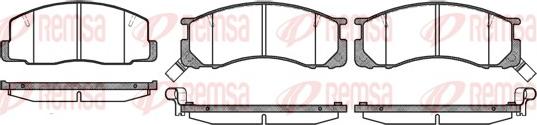 Remsa 0306.22 - Brake Pad Set, disc brake autospares.lv