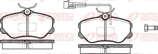 Remsa 0303.02 - Brake Pad Set, disc brake autospares.lv