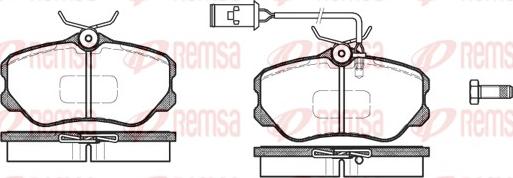 Remsa 0303.12 - Brake Pad Set, disc brake autospares.lv