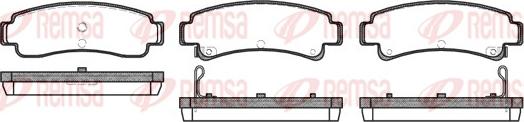 Remsa 0302.02 - Brake Pad Set, disc brake autospares.lv