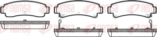 Remsa 0302.12 - Brake Pad Set, disc brake autospares.lv