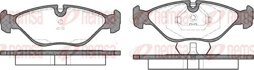 Remsa 0319.00 - Brake Pad Set, disc brake autospares.lv