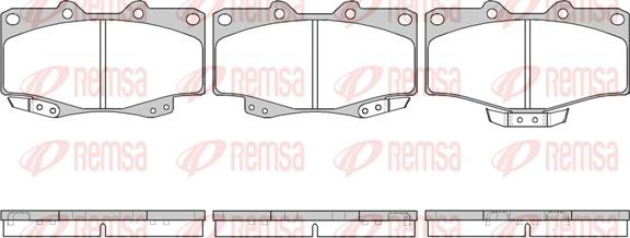Remsa 0315.04 - Brake Pad Set, disc brake autospares.lv