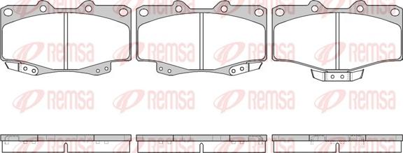 Remsa 0315.14 - Brake Pad Set, disc brake autospares.lv